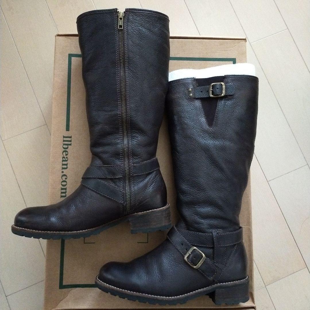 L.L.Bean サイドジップ ロングブーツ Chocolate 23cm