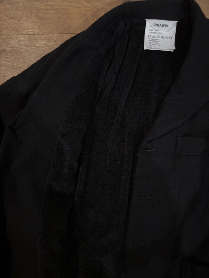 DIGAWEL Jacket (garment wash) サイズ2 ブラック
