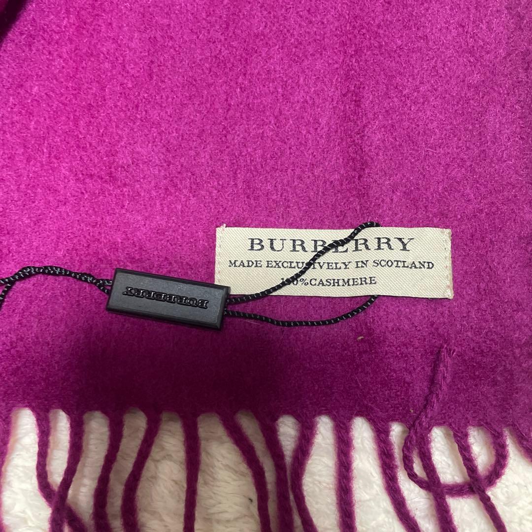 BURBERRY ピンク カシミヤ マフラー