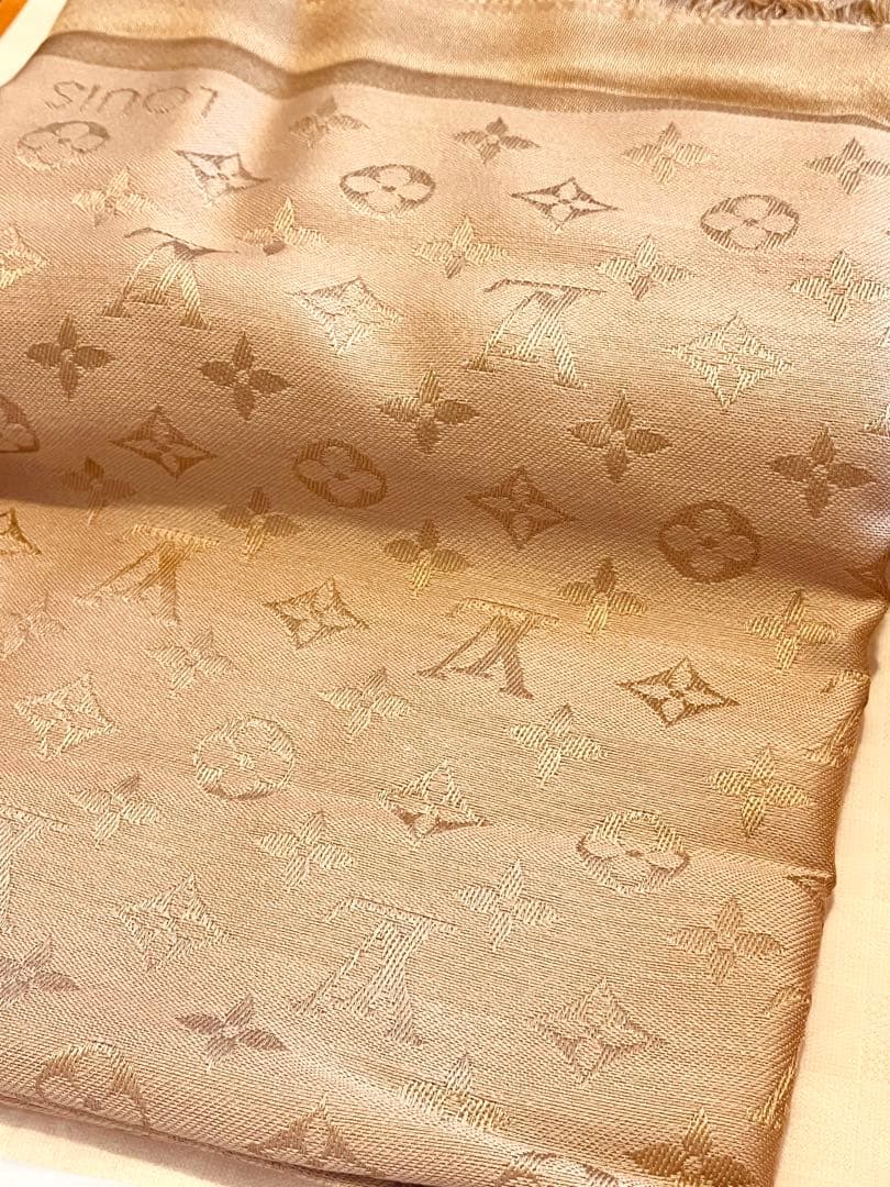値下げ【新品】超レア美品Louis Vuitton モノグラムショール ベージュ