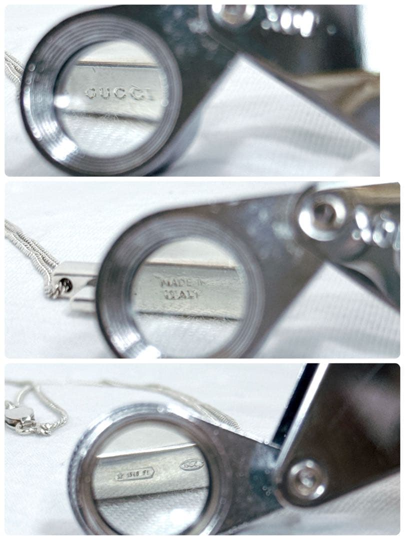 GUCCI グッチ クロスペンダント ネックレス SV925 イタリア 箱付
