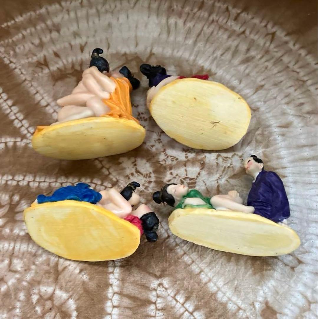 値下げ【珍品‼️】　春画陶器人形　置物　骨董品 4体セット