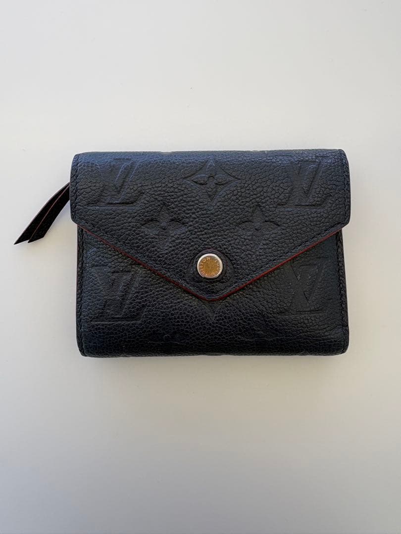 Louis Vuitton ネイビー三つ折り財布