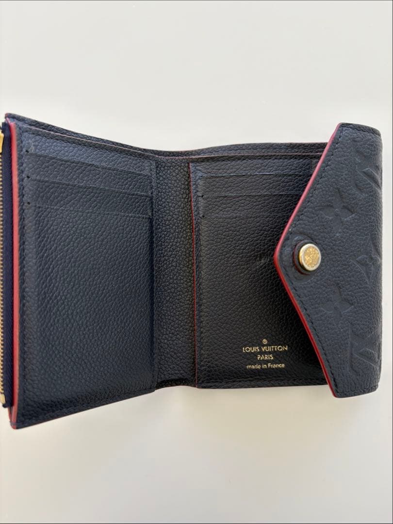 Louis Vuitton ネイビー三つ折り財布