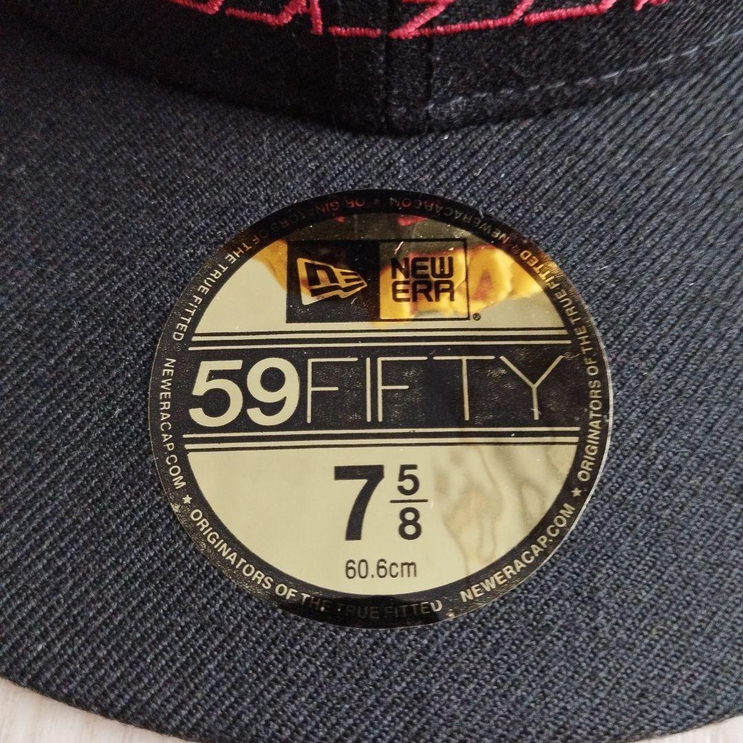 THRASHER 59FIFTY フレイムロゴキャップ ブラック 7 5/8