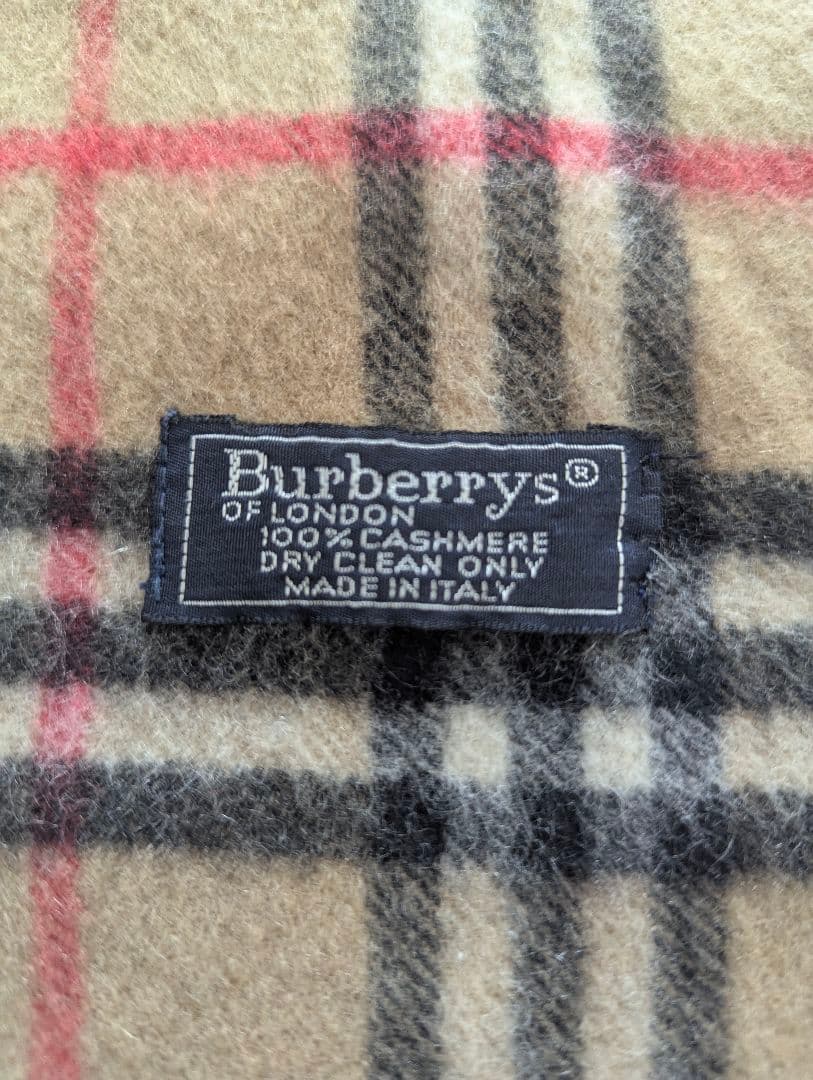 【希少品/極美】Burberry's カシミヤ100% マフラー ノバチェック