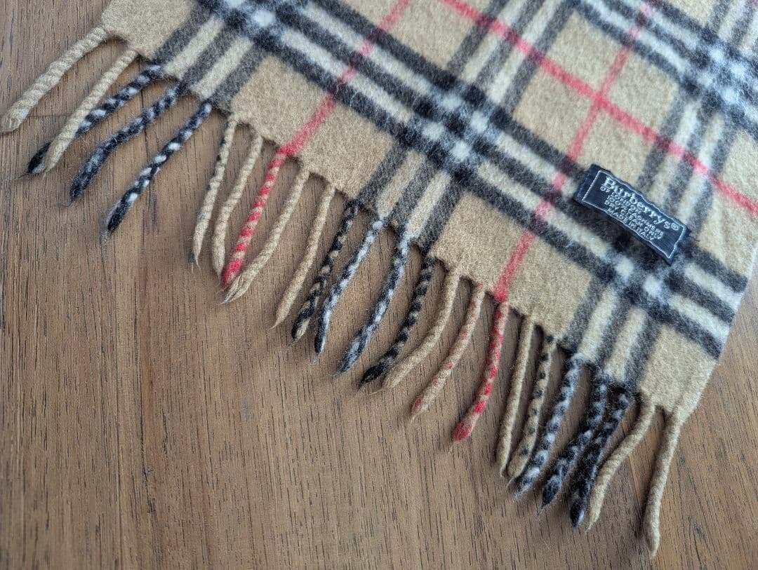 【希少品/極美】Burberry's カシミヤ100% マフラー ノバチェック