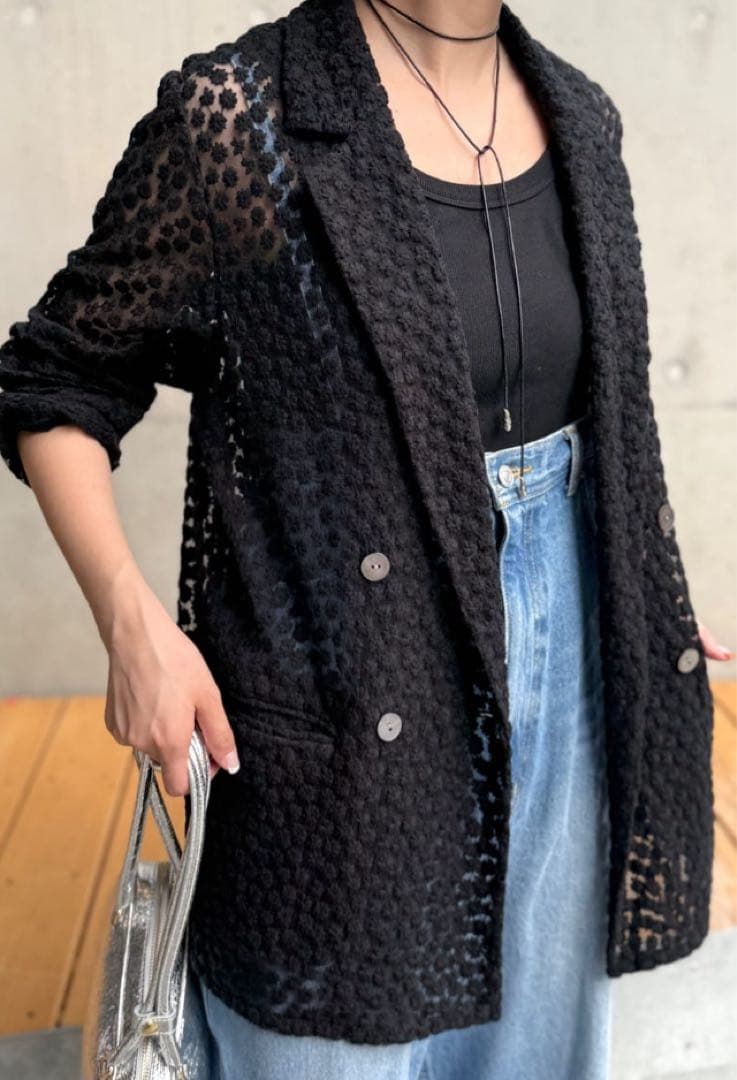 LOUNGEDRESS 20周年限定　フラワーレースジャケット