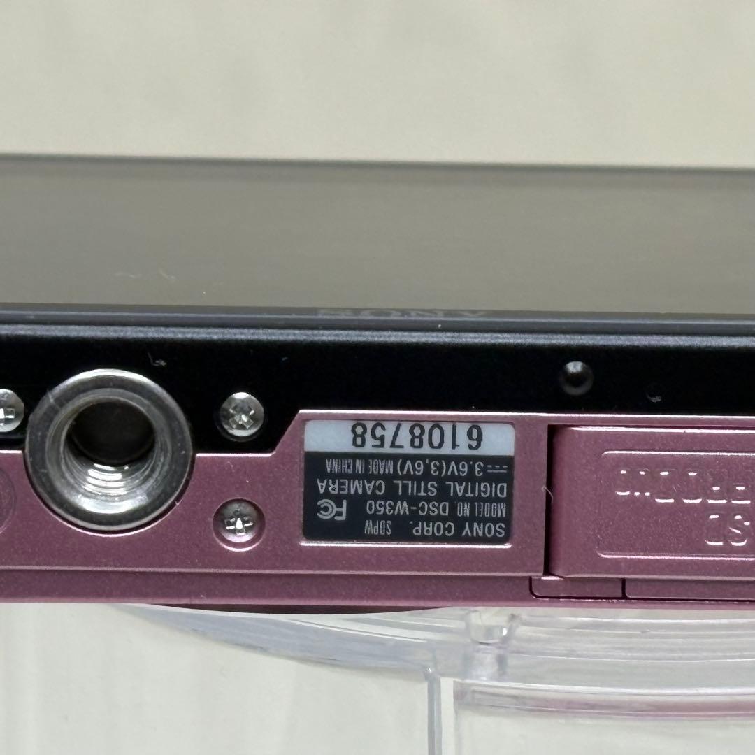 美品　SONY カメラ　DSC-W350 ピンク　説明書　コンデジ　動作品