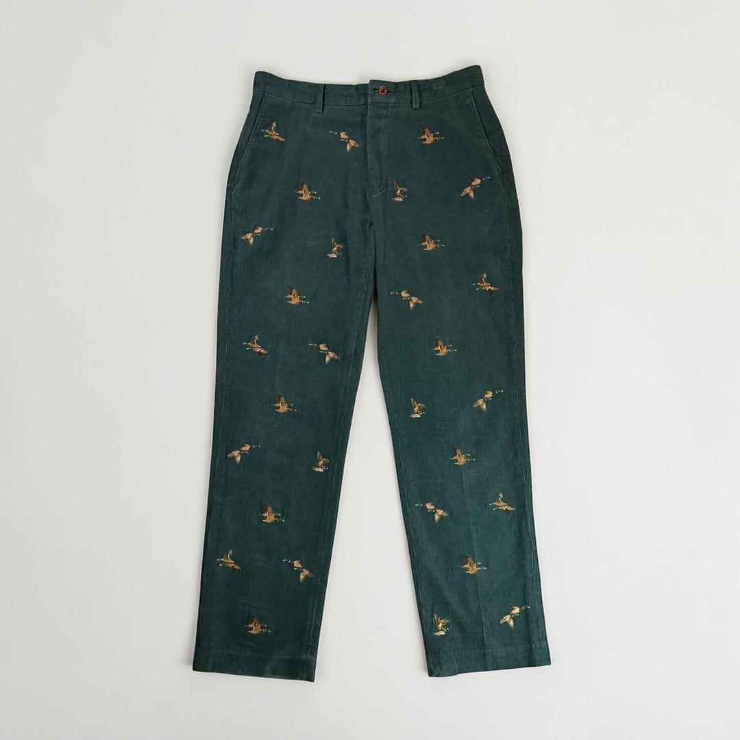 POLO Ralph Lauren ダック刺繍 総柄 コーデュロイパンツ 32