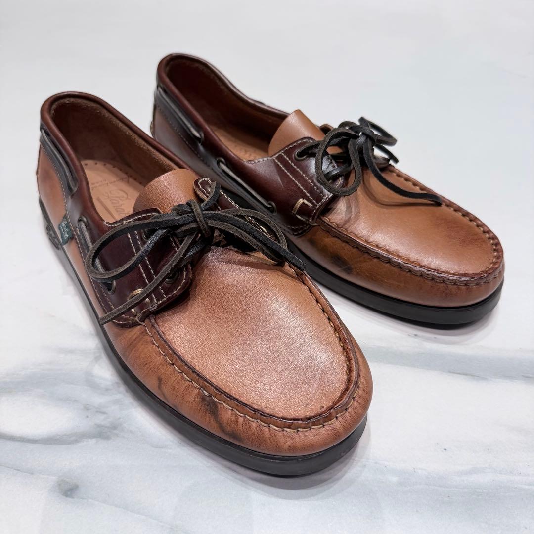 【未使用/別注】パラブーツ BARTH デッキシューズ PARABOOT
