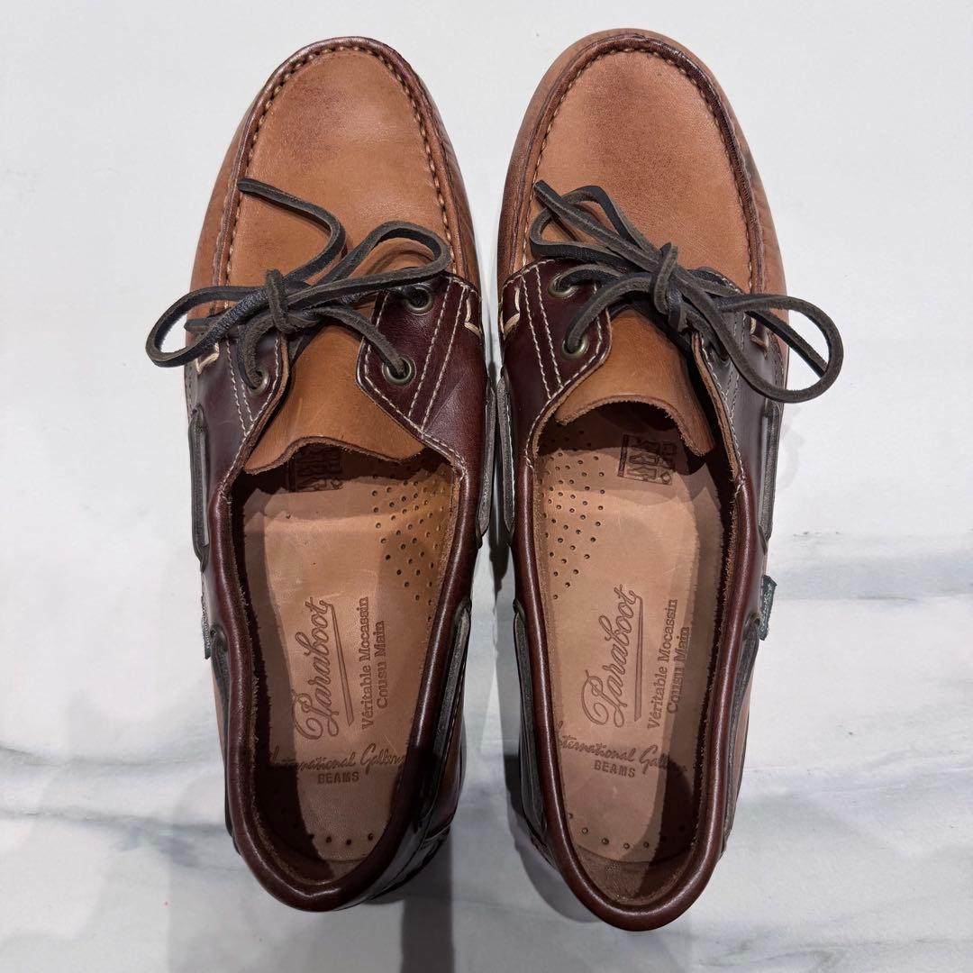 【未使用/別注】パラブーツ BARTH デッキシューズ PARABOOT