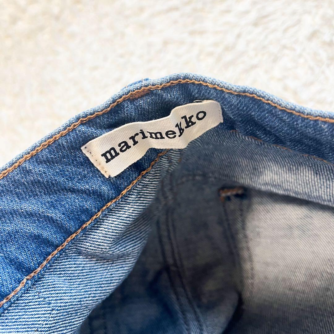 専用marimekko マリメッコ デニムパンツ Unikko インディゴ 30