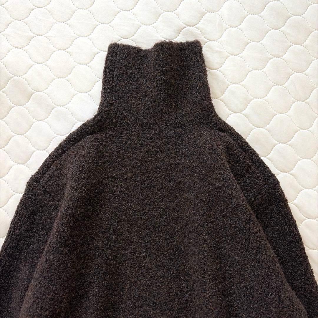 BEARDSLEY✴︎ブークレータートルニットワンピース　ブラウン