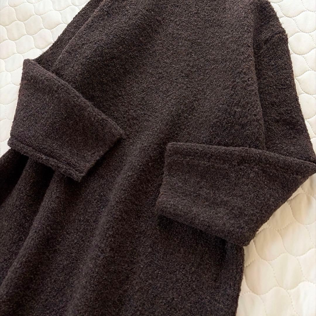 BEARDSLEY✴︎ブークレータートルニットワンピース　ブラウン
