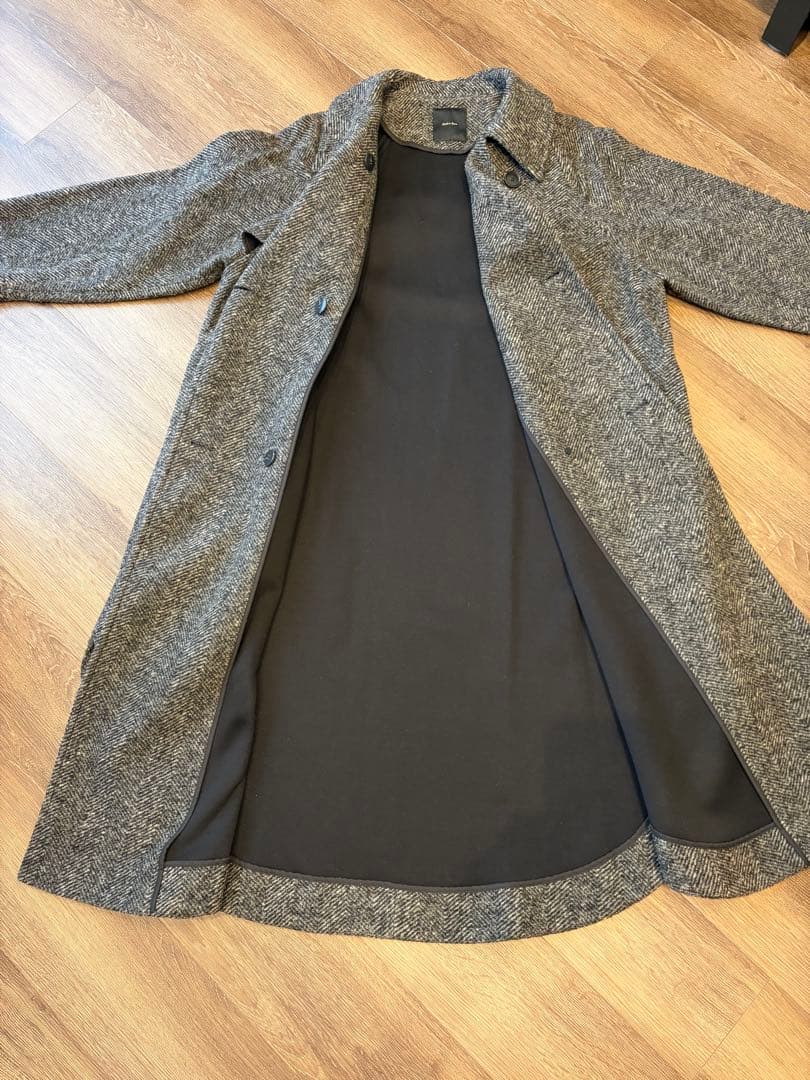 spick&span Wスライバーヘリンボーンボリュームコート
