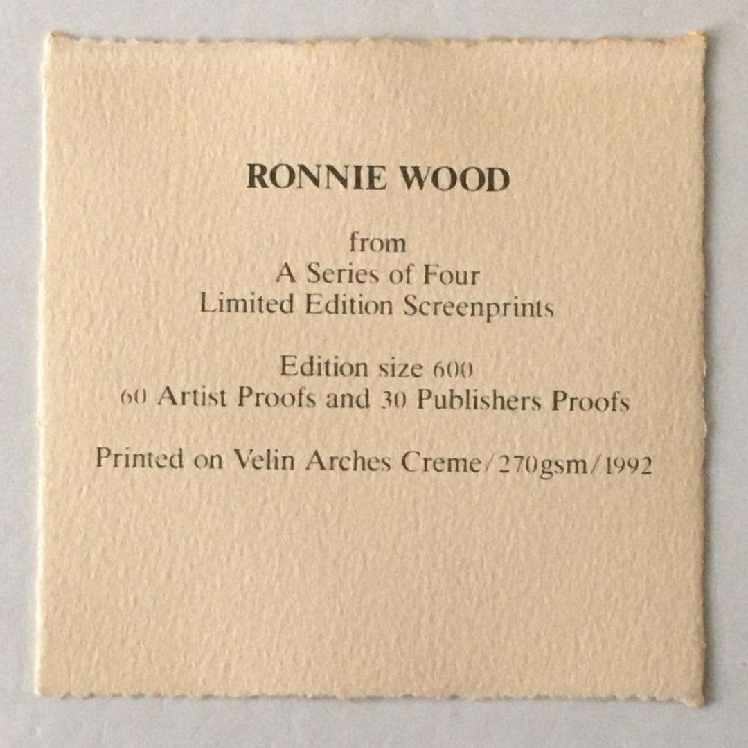 超限定シルクスクリーンプリント付き Ronnie Wood Show Me CD