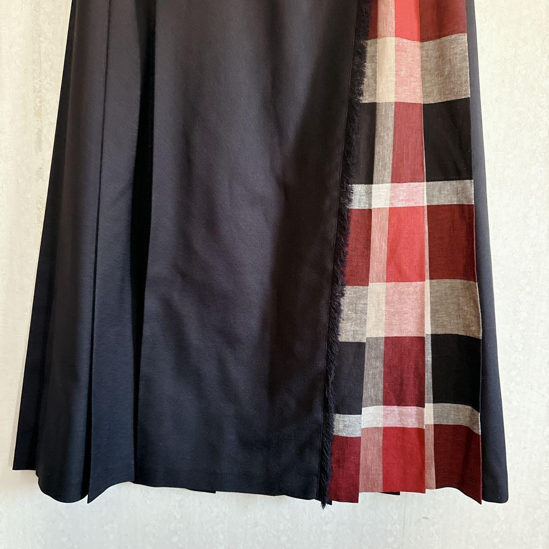 【極美品】BLUE LABEL CRESTBRIDGE ラップスカート 38
