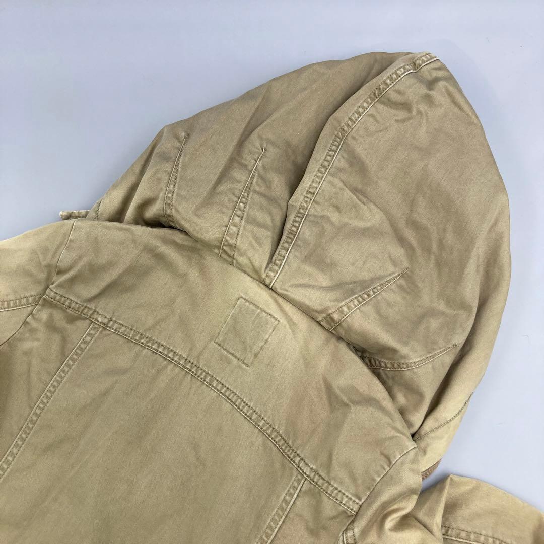 ★美品 DIESEL ミリタリージャケット サイズ XS ベージュ フリル付き