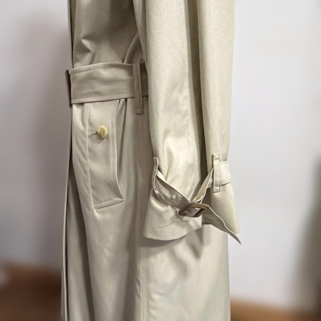 [BURBERRY美品] ベージュ ダブルブレスト トレンチコート(ライナー付)