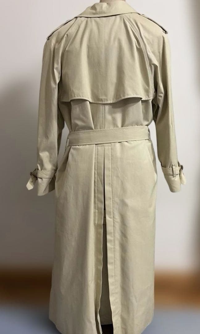 [BURBERRY美品] ベージュ ダブルブレスト トレンチコート(ライナー付)