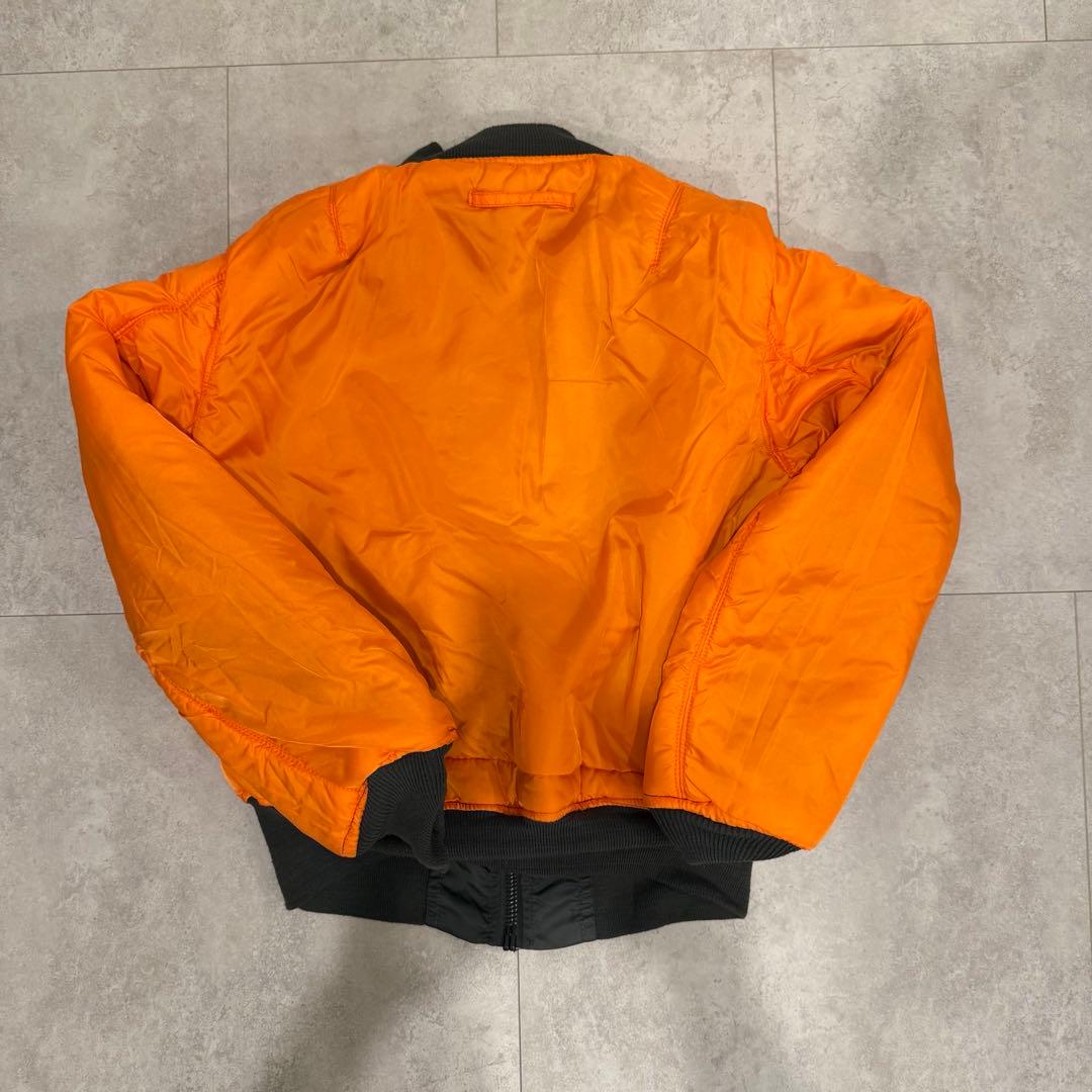 【90s〜】ALPHA INDUSTRIES MA-1 USA製 バックロゴ刺繍
