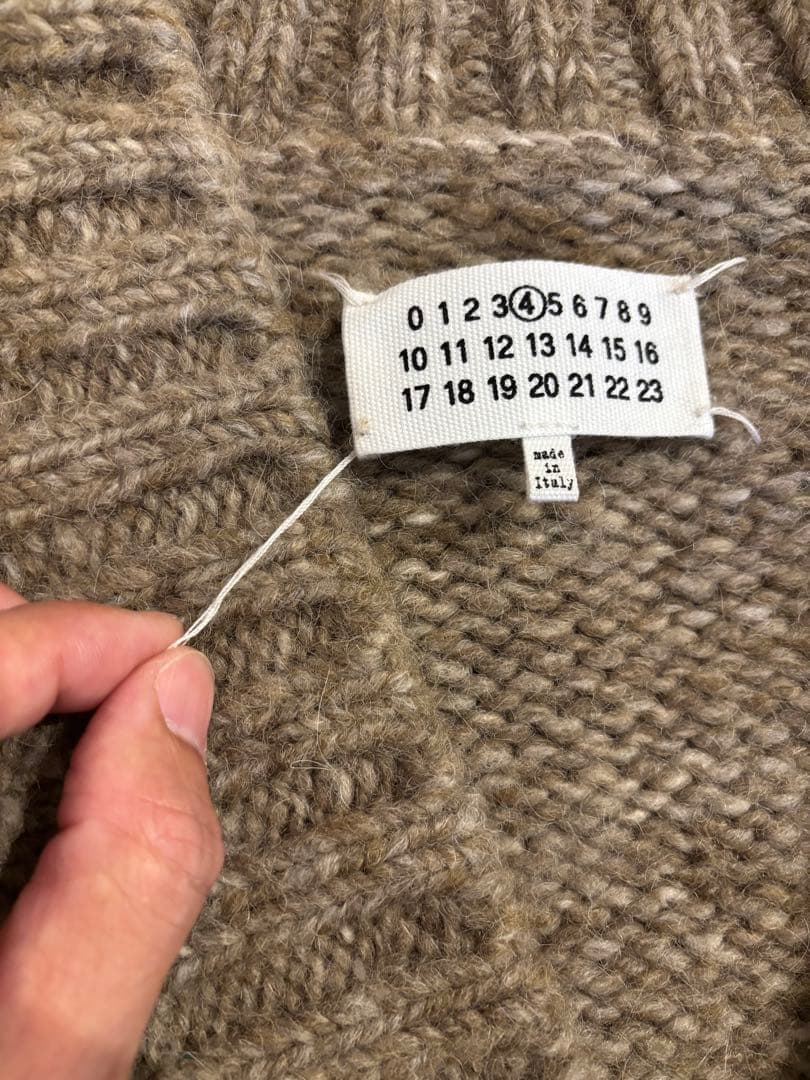 【Maison Margiela】完売品ウール混紡 カーディガン 長袖　XS
