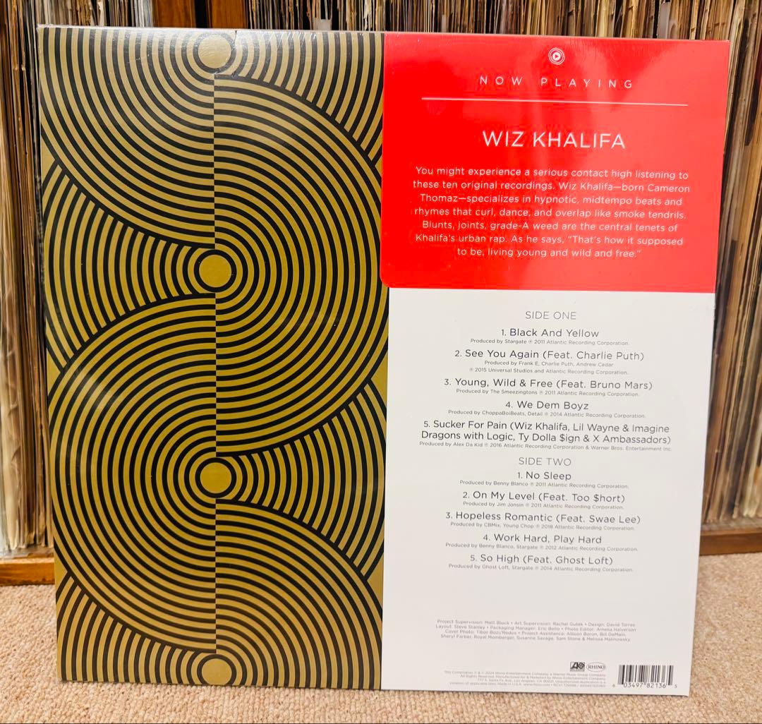 新品未開封 Wiz Khalifa ブルー・ヴァイナル仕様 LP シールド