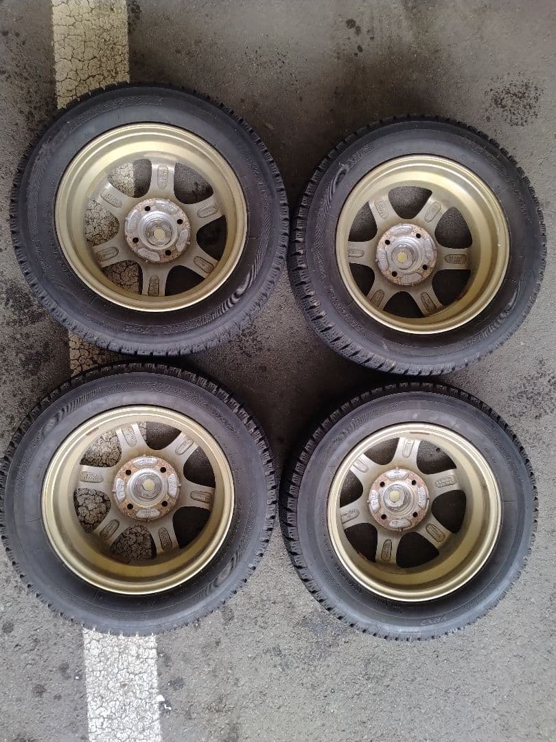 ブリヂストン スタッドレスタイヤ 155/65R13 4本セット 23年製