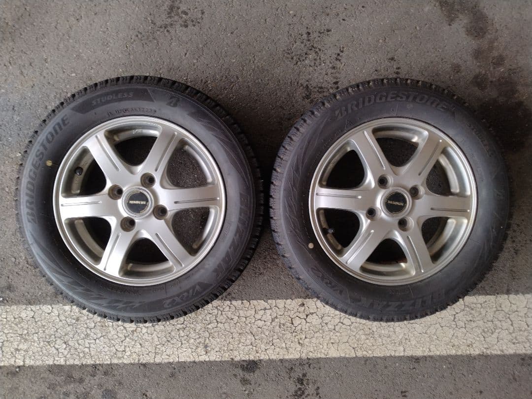 ブリヂストン スタッドレスタイヤ 155/65R13 4本セット 23年製