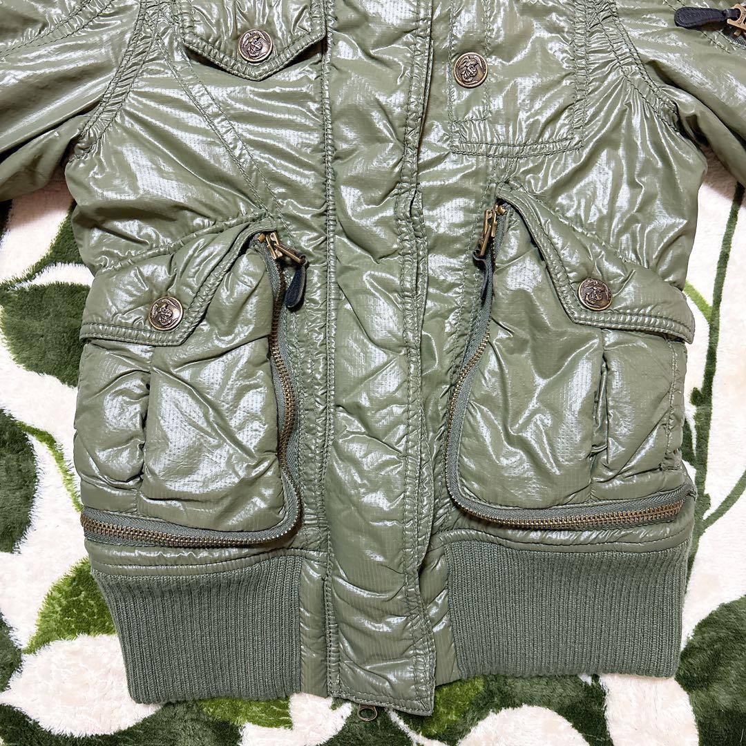 MOUSSY N-2B フライトジャケットy2k 平成ギャル カーキ サイズ1