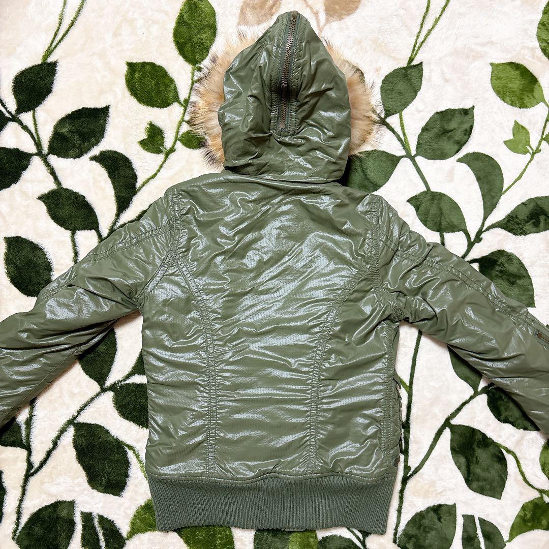 MOUSSY N-2B フライトジャケットy2k 平成ギャル カーキ サイズ1