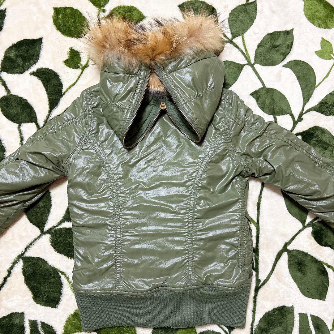 MOUSSY N-2B フライトジャケットy2k 平成ギャル カーキ サイズ1