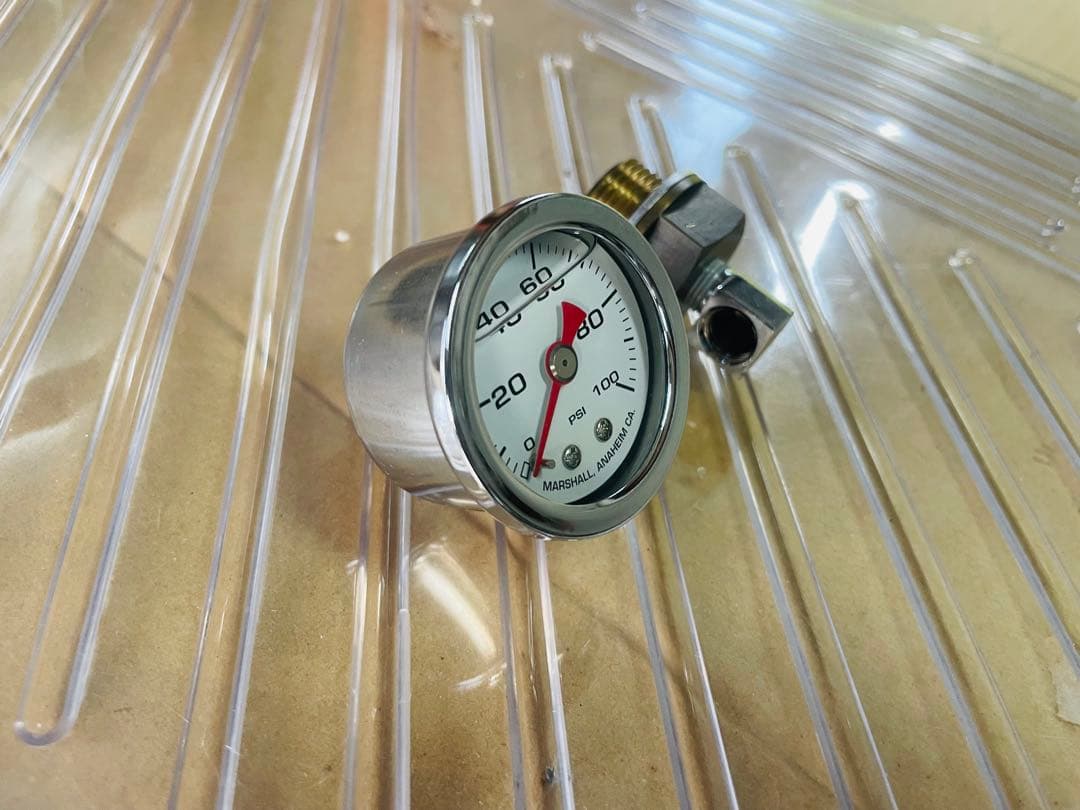 マーシャル 油圧計 100PSI アダプター付 CB750Four 使用品