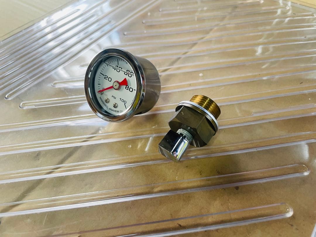 マーシャル 油圧計 100PSI アダプター付 CB750Four 使用品