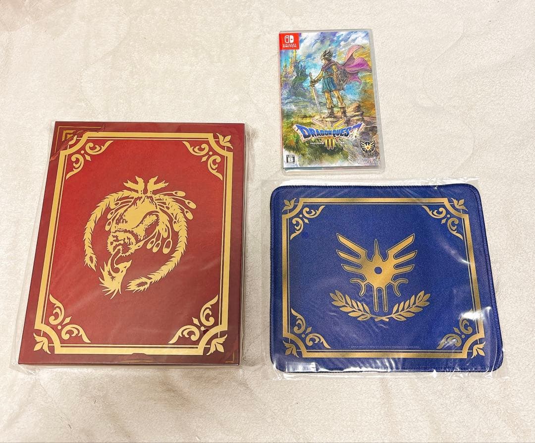 【新品】ドラゴンクエストIII 勇者と旅の仲間セット+収納BOX+マウスパッド