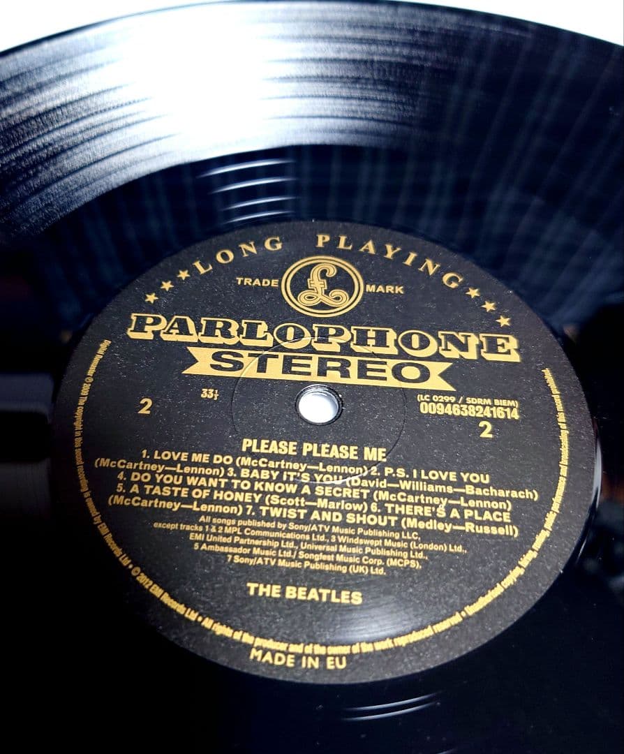 ☆激レア☆ゴールドパーロフォン仕様レコード☆2012年限定盤☆ザ・ビートルズ☆