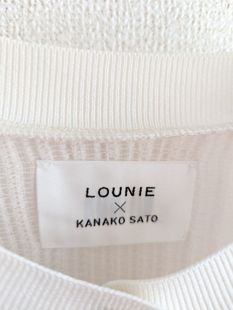 【美品】LOUNIE 佐藤佳菜子コラボ　シアーカーディガン　金ボタン