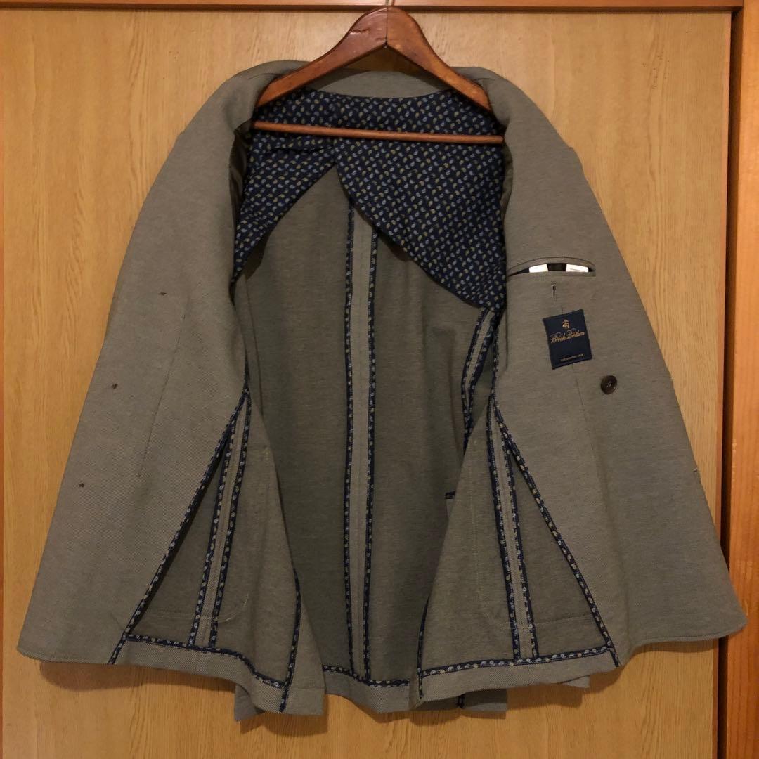 Brooks Brothers グレー ダブルブレスト テーラードS