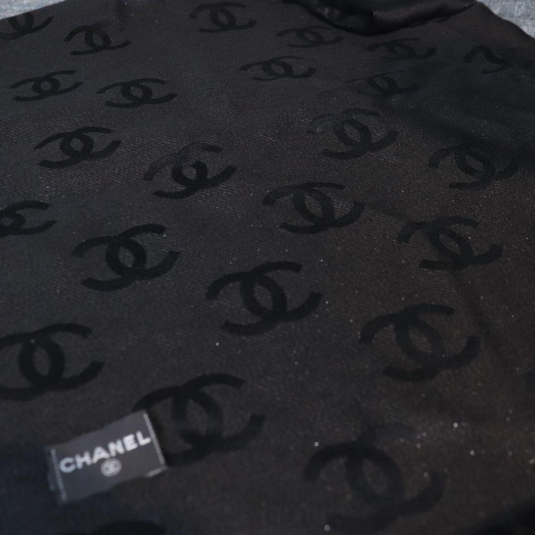 CHANEL ココマーク 総柄 大判ストール マフラー シャネル