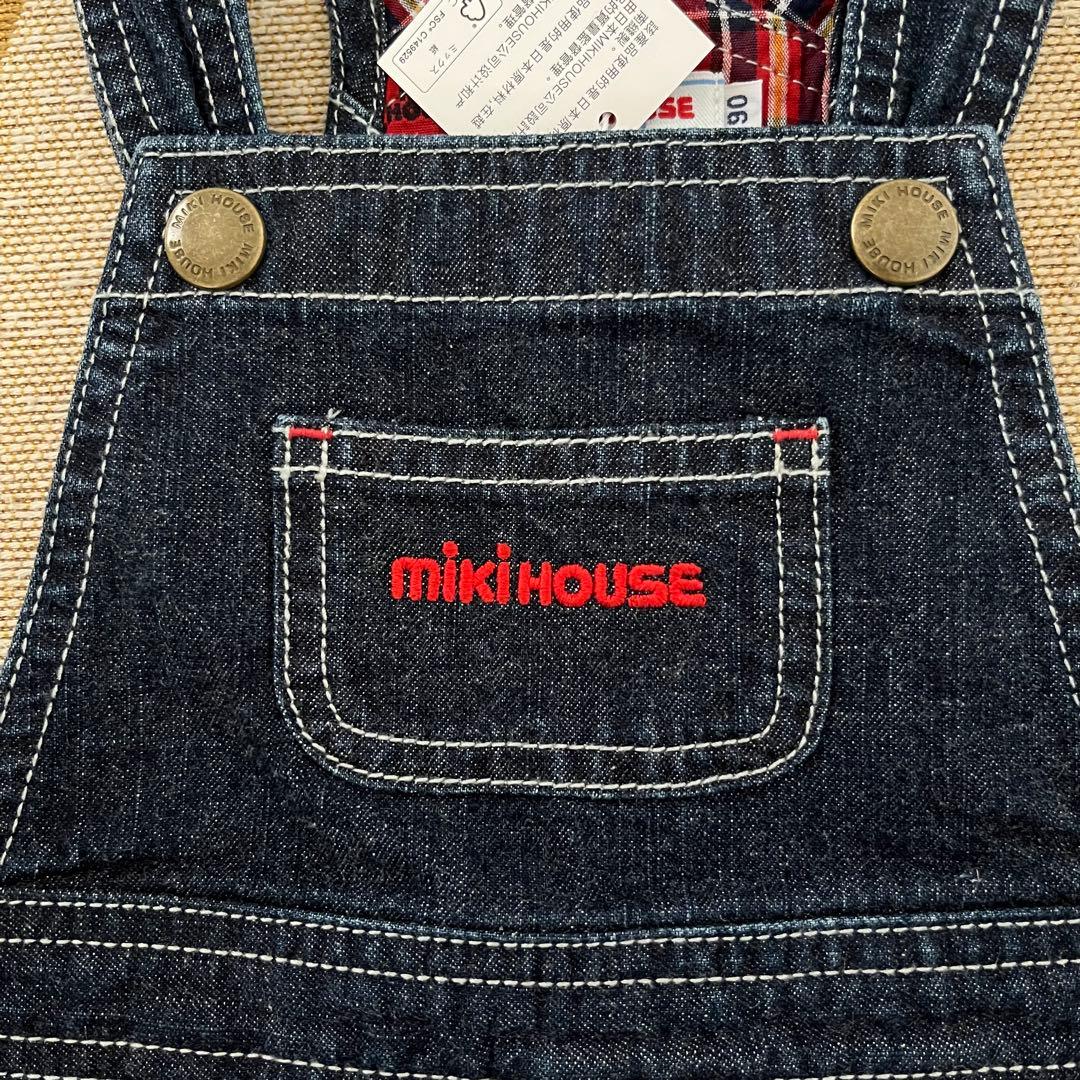 【Mmk様】(タグ付き未使用品)ミキハウス　ジャンパースカート