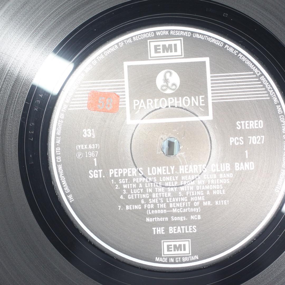 英LP The Beatles Sgt. Pepper's UK盤 Stereo