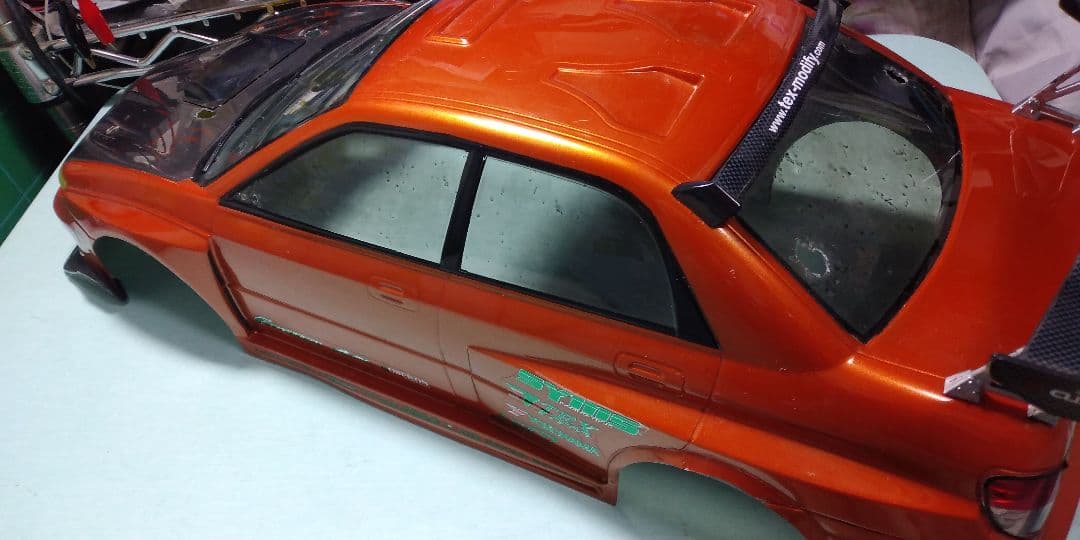 希少品？　ヨコモ　YOKOMO　ラジコンボディー　インプレッサ　Ｄ１ オレンジ