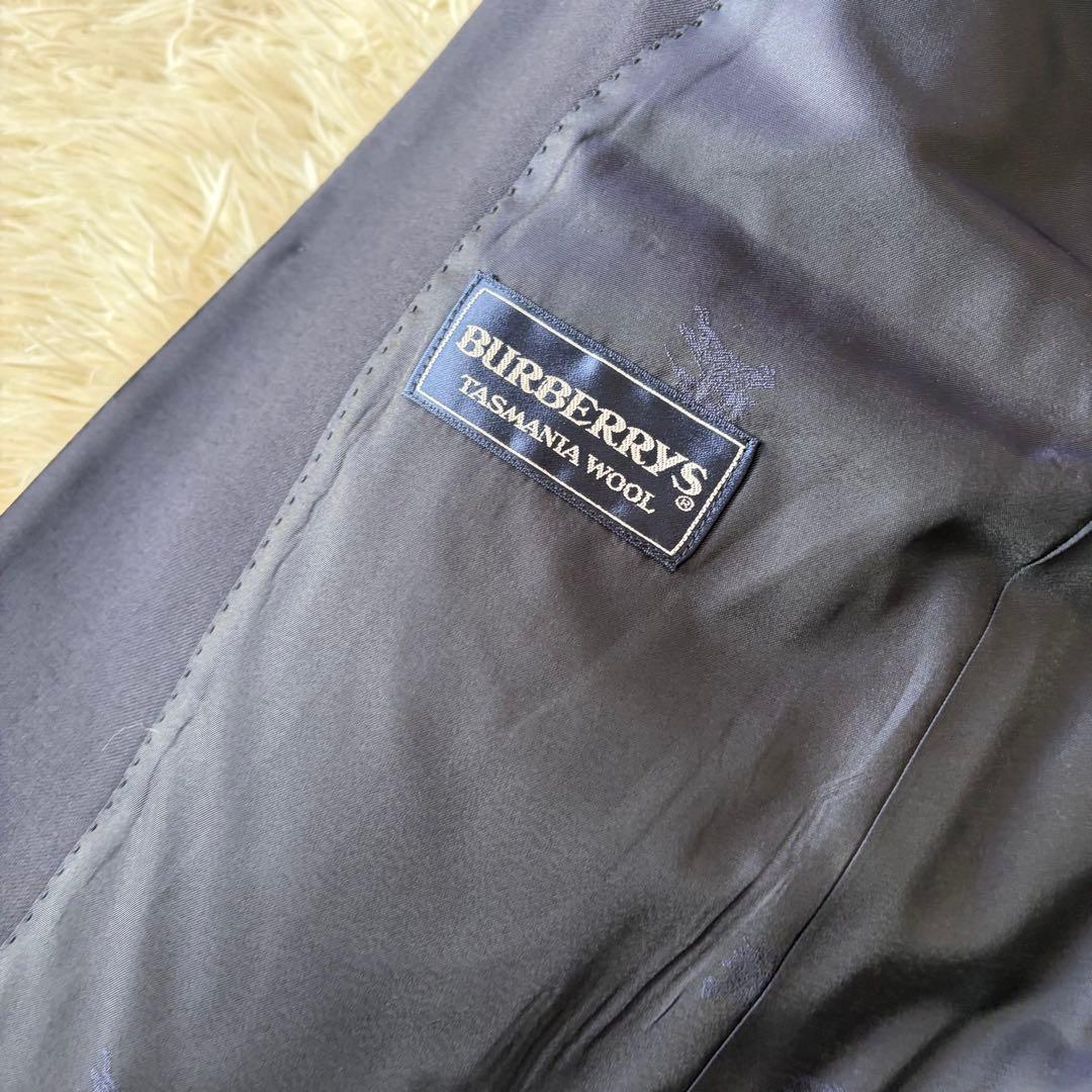 美品　バーバリー　紺ブレザー　ホースロゴ金ボタン　2B総裏AB4