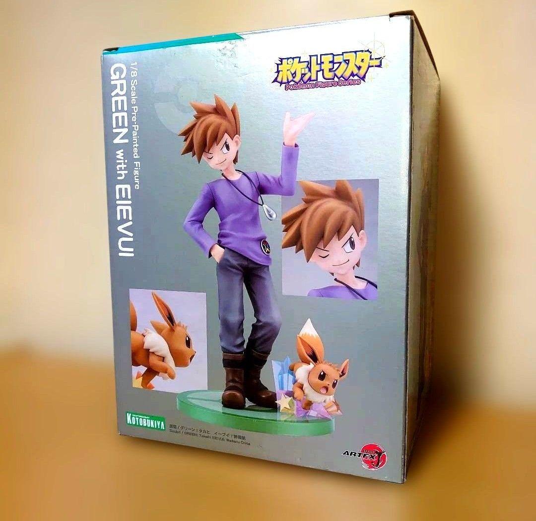 コトブキヤ ARTFX J ポケモン グリーン with イーブイ フィギュア