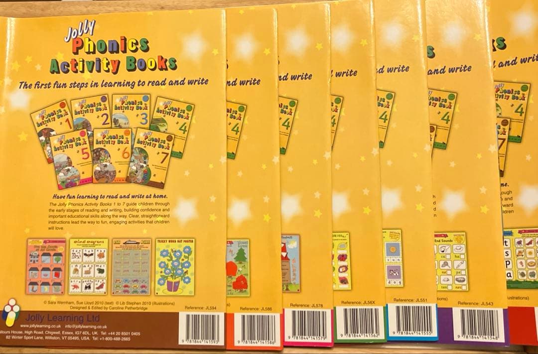 Jolly Phonics Activity Books 1-7セット