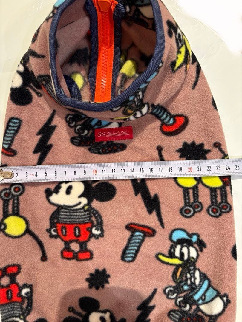 アトリエGG 犬服　ミッキーフリースジップ付き