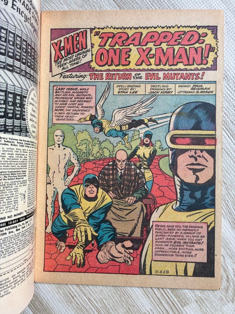 アメコミ Xmen #5 マーベル　1963年 スパイダーマン　Disney