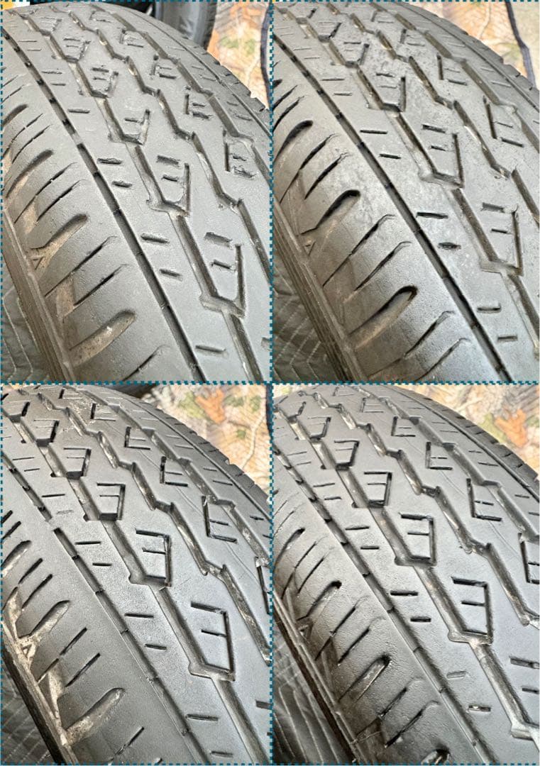 軽トラ・箱バン用　中古タイヤ4本