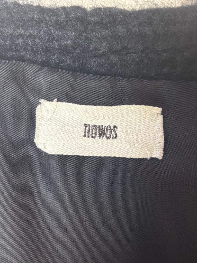 nowos モヘアガウン カーディガン 定番 ブラック